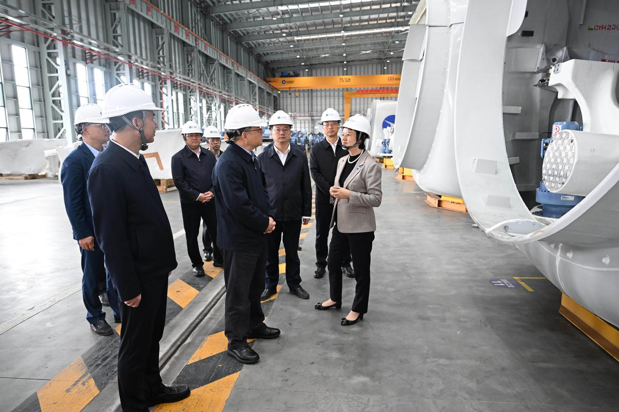 湖南省委书记沈晓明到湖南AGGAME风电有限公司调研